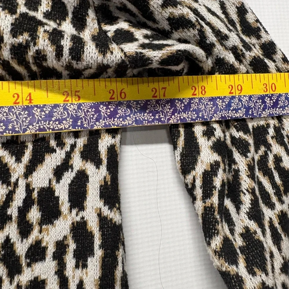 LOFT Plus Animal Print Mock Neck Knit Pullover Sweater Womens‎ 20/22 Classic
